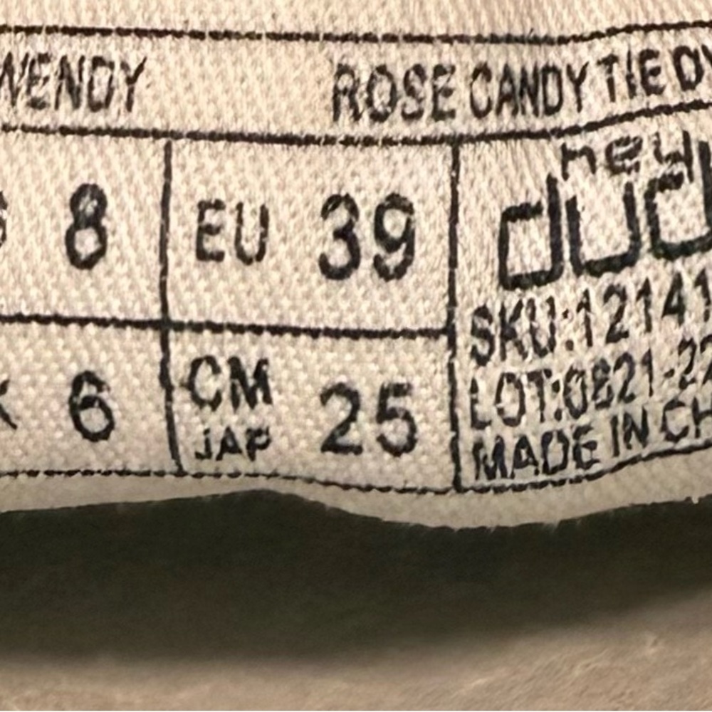 Hey Dude Women’s Rose Candy Tie Dye Shoes - Picture 6 of 6